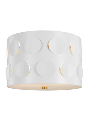 Visual Comfort Studio - KSF1002BBS - Two Light Flush Mount - Dottie - Burnished Brass