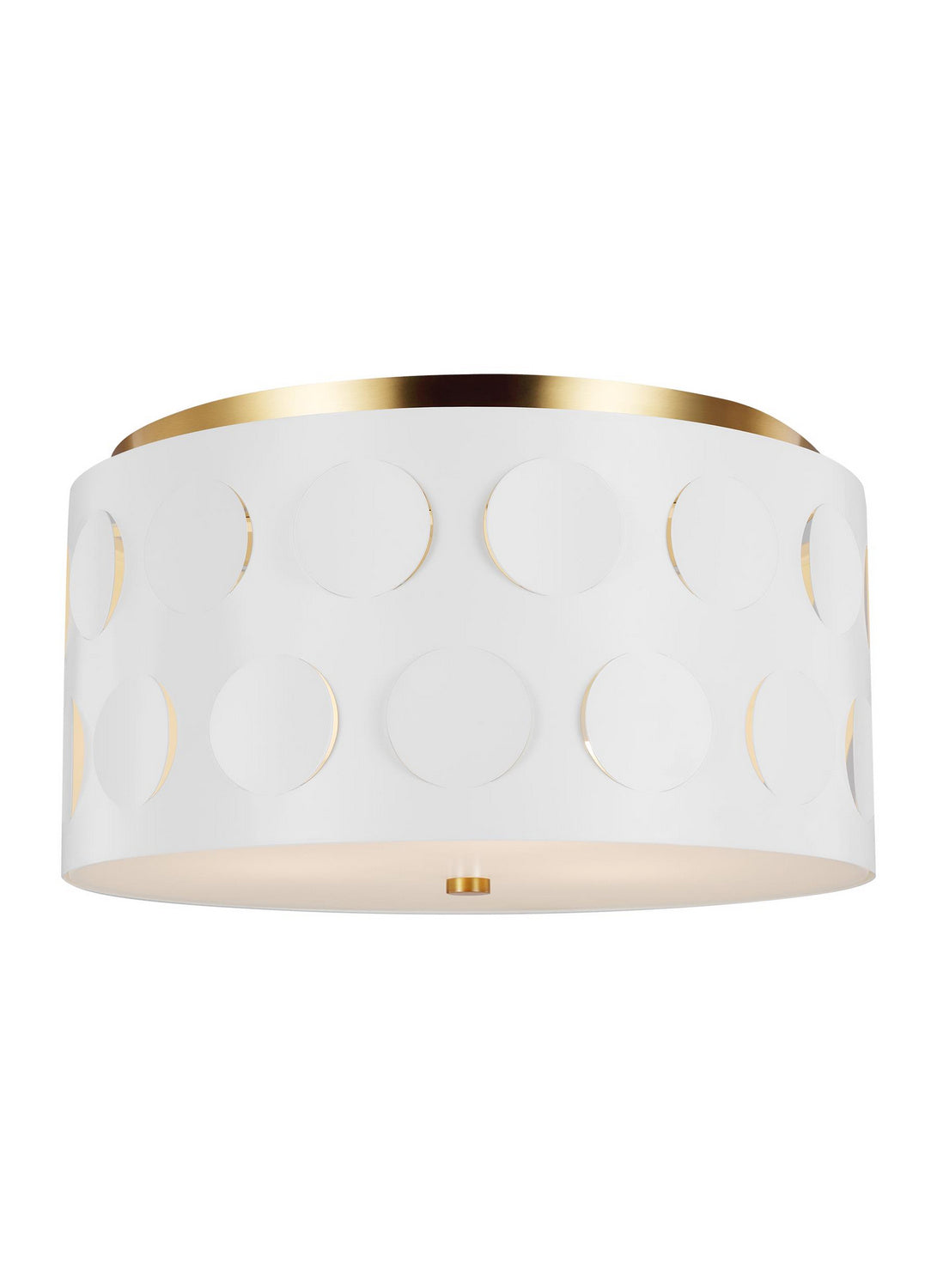 Visual Comfort Studio - KSF1013BBS - Three Light Flush Mount - Dottie - Burnished Brass