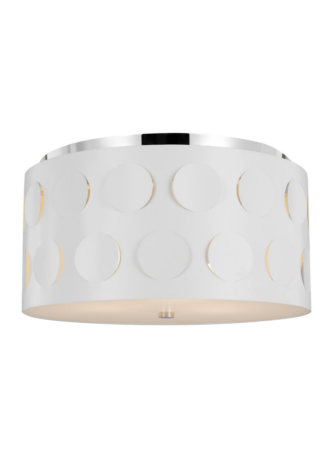 Visual Comfort Studio - KSF1013PN - Three Light Flush Mount - Dottie - Polished Nickel