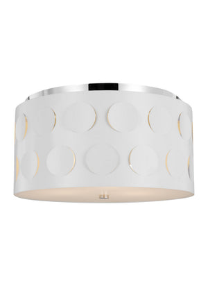 Visual Comfort Studio - KSF1013PN - Three Light Flush Mount - Dottie - Polished Nickel