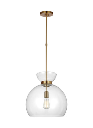 Visual Comfort Studio - KSP1021BBSCG - One Light Pendant - Londyn - Burnished Brass with Clear Glass