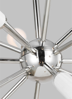 Visual Comfort Studio - KSC10518PNGW - 18 Light Chandelier - Monroe - Polished Nickel