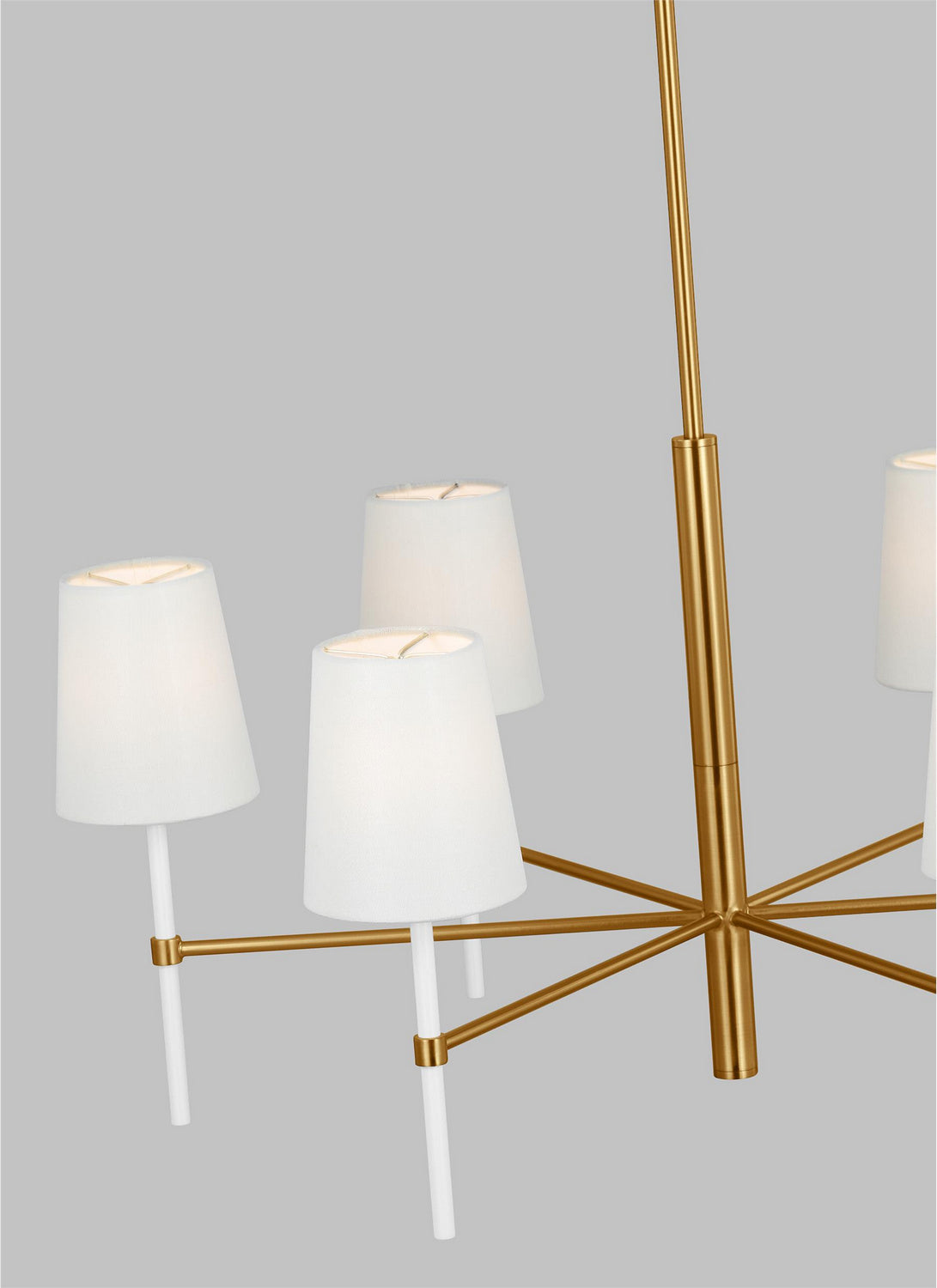 Visual Comfort Studio - KSC1086BBSGW - Six Light Chandelier - Monroe - Burnished Brass