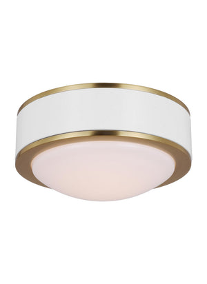 Visual Comfort Studio - KSF1061BBSGW - LED Flush Mount - Monroe - Burnished Brass