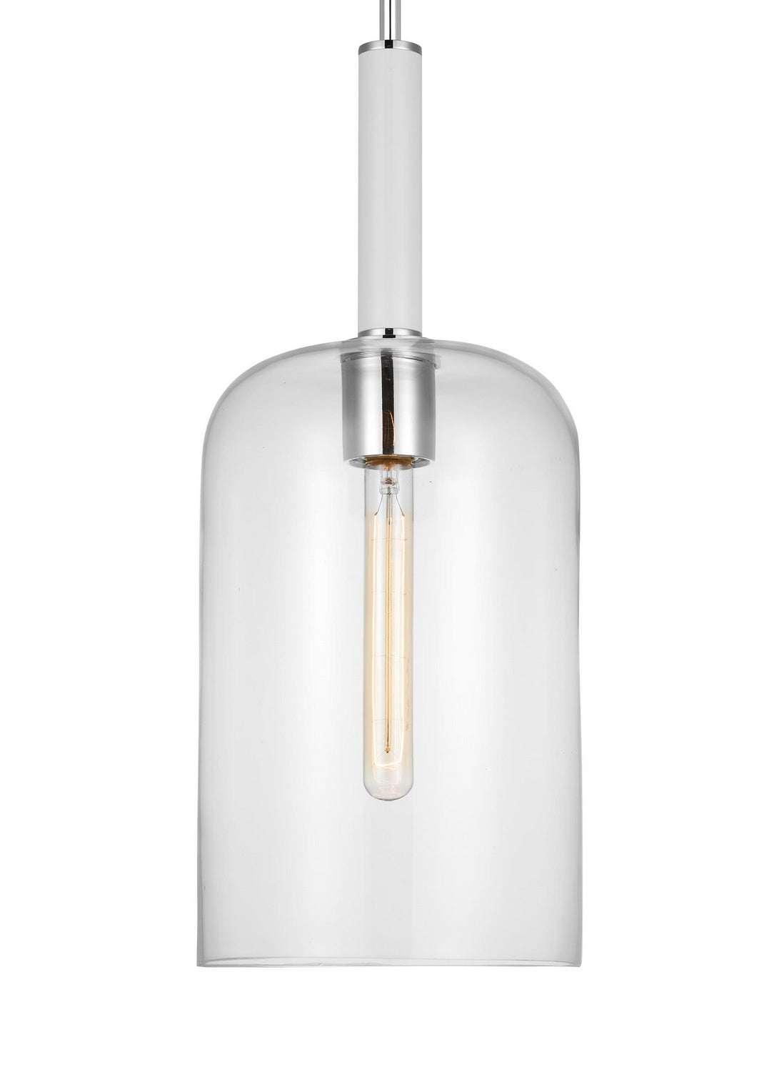 Visual Comfort Studio - KSP1051PNGW - One Light Pendant - Monroe - Polished Nickel