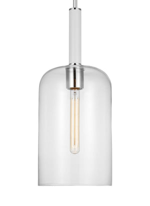 Visual Comfort Studio - KSP1051PNGW - One Light Pendant - Monroe - Polished Nickel