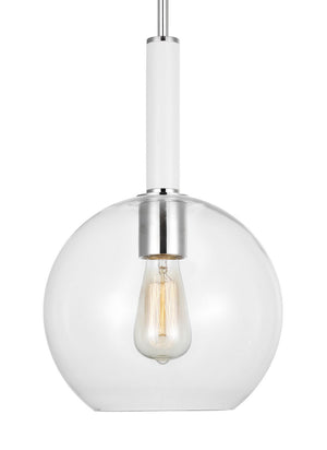 Visual Comfort Studio - KSP1061PNGW - One Light Pendant - Monroe - Polished Nickel