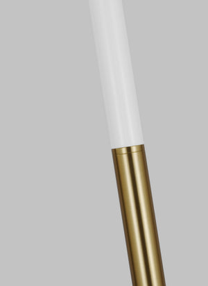 Visual Comfort Studio - KST1051BBSGW1 - One Light Floor Lamp - Monroe - Burnished Brass