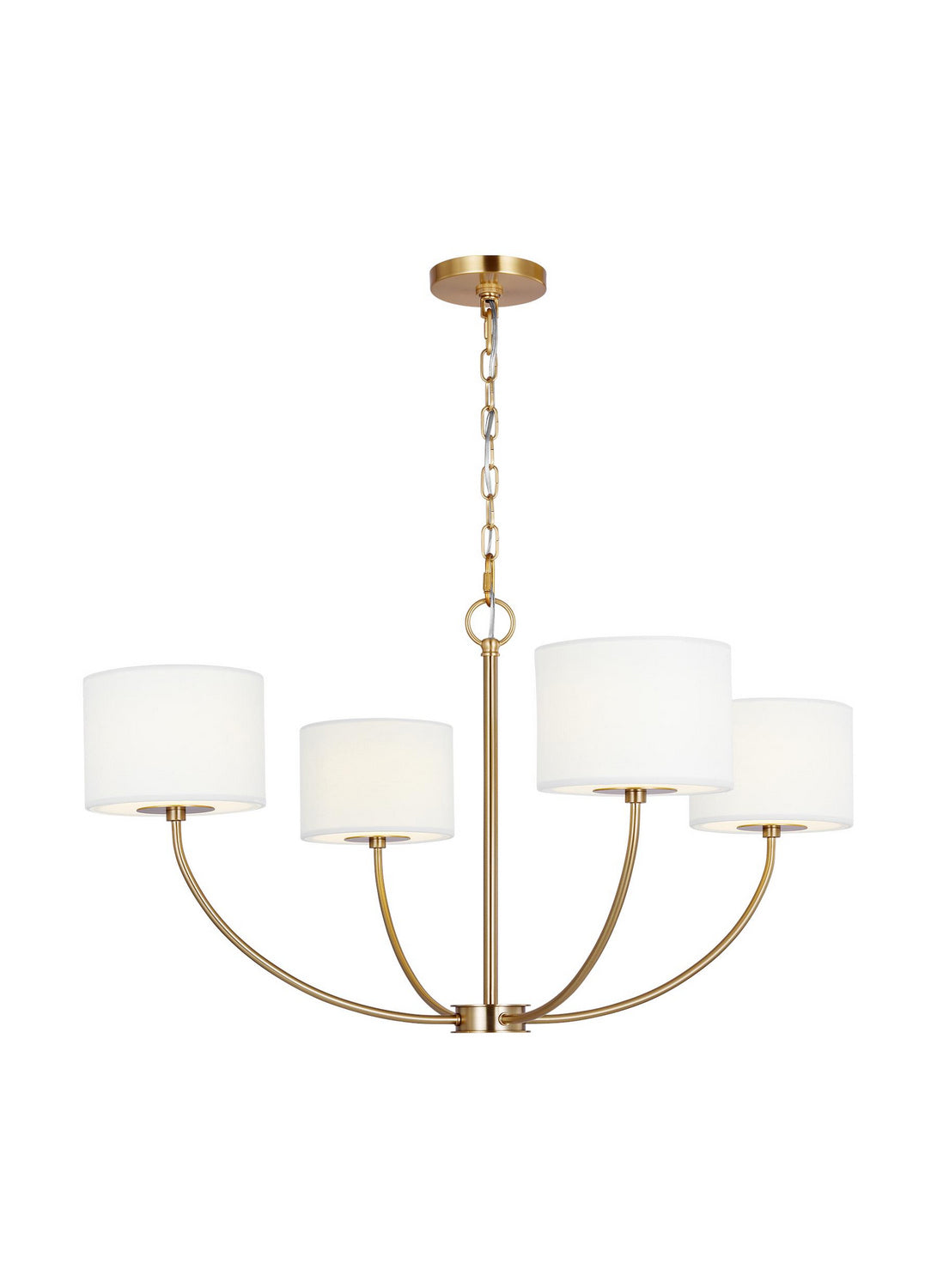 Visual Comfort Studio - KSC1034BBS - Four Light Chandelier - Sawyer - Burnished Brass