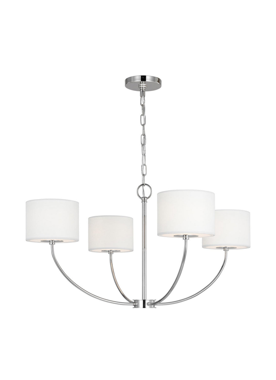 Visual Comfort Studio - KSC1034PN - Four Light Chandelier - Sawyer - Polished Nickel