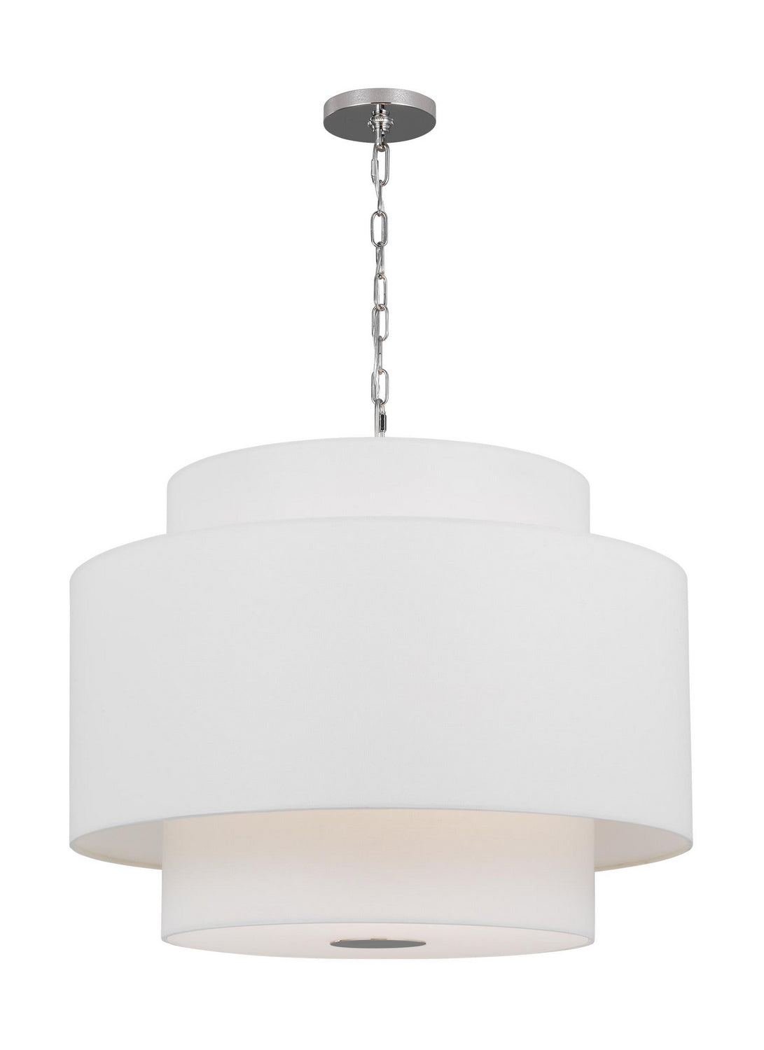 Visual Comfort Studio - KSP1043PN - Three Light Pendant - Sawyer - Polished Nickel