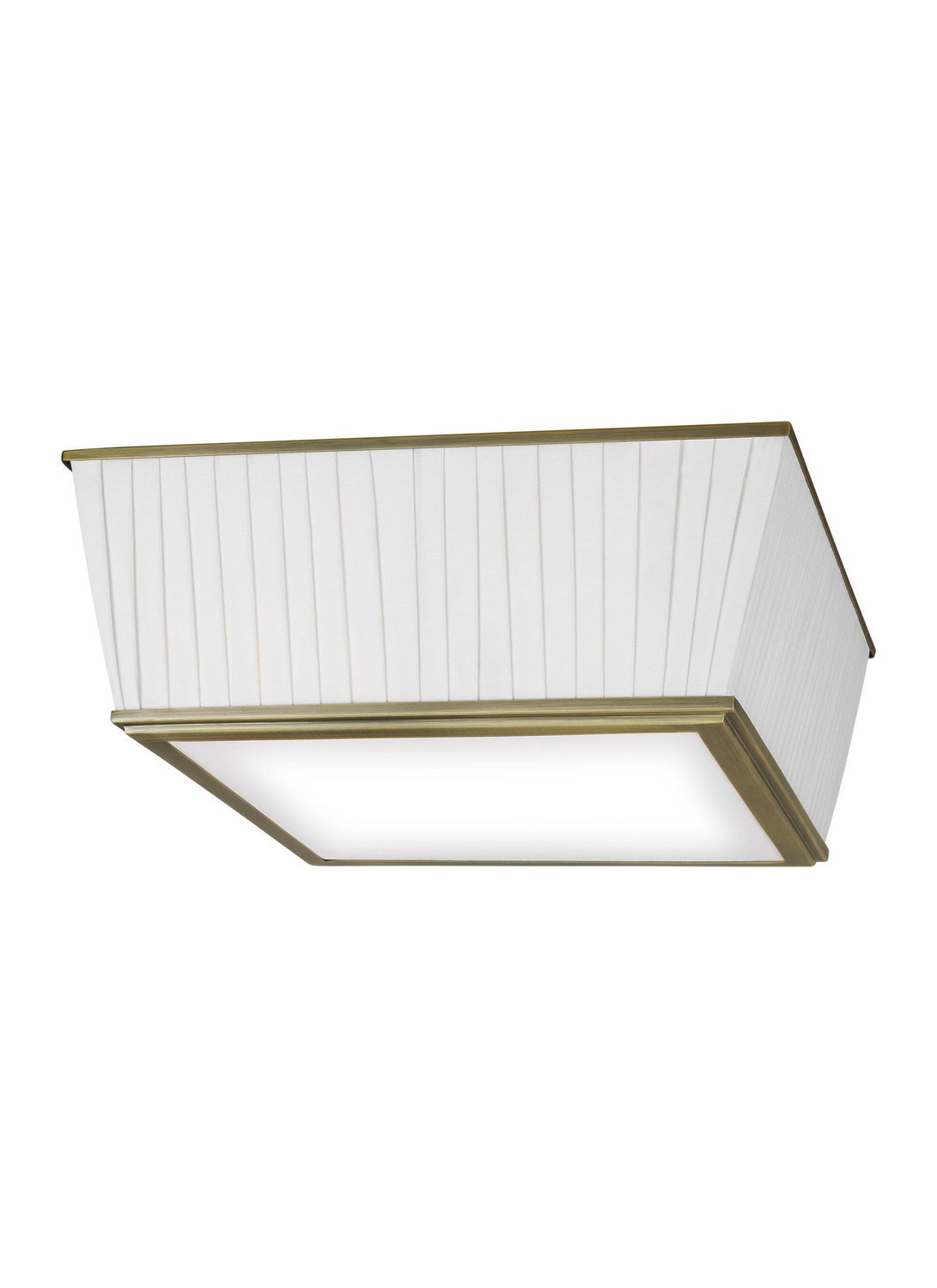 Visual Comfort Studio - LF1044TWB - Four Light Flush Mount - Esther - Time Worn Brass