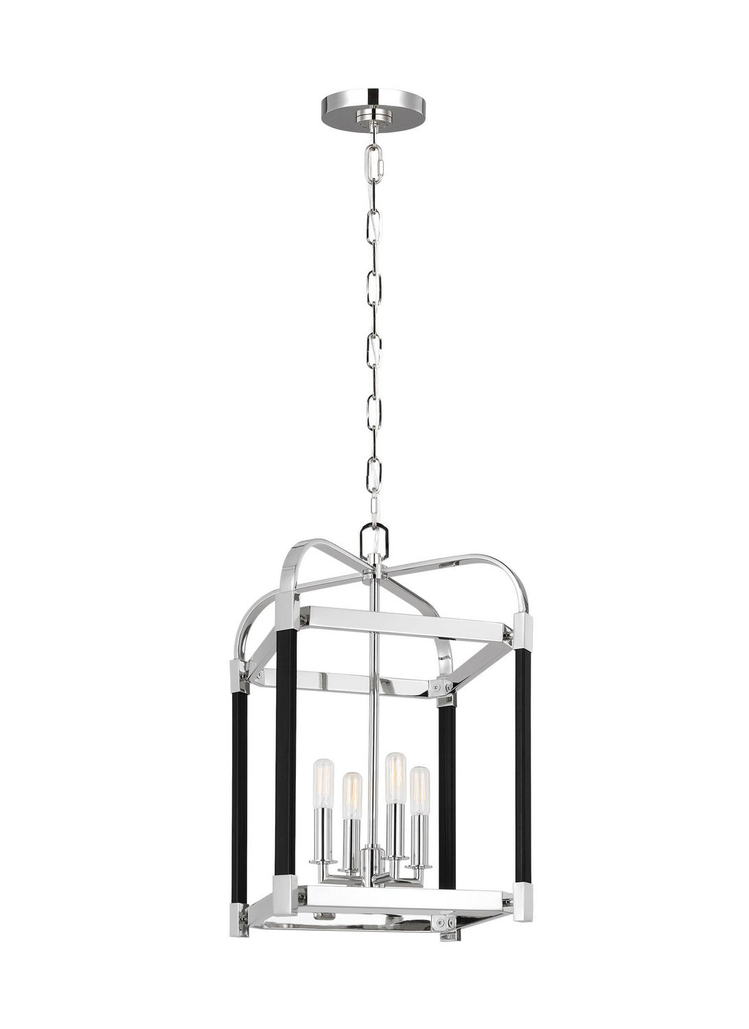 Visual Comfort Studio - LC1134PN - Four Light Lantern - Hadley - Polished Nickel