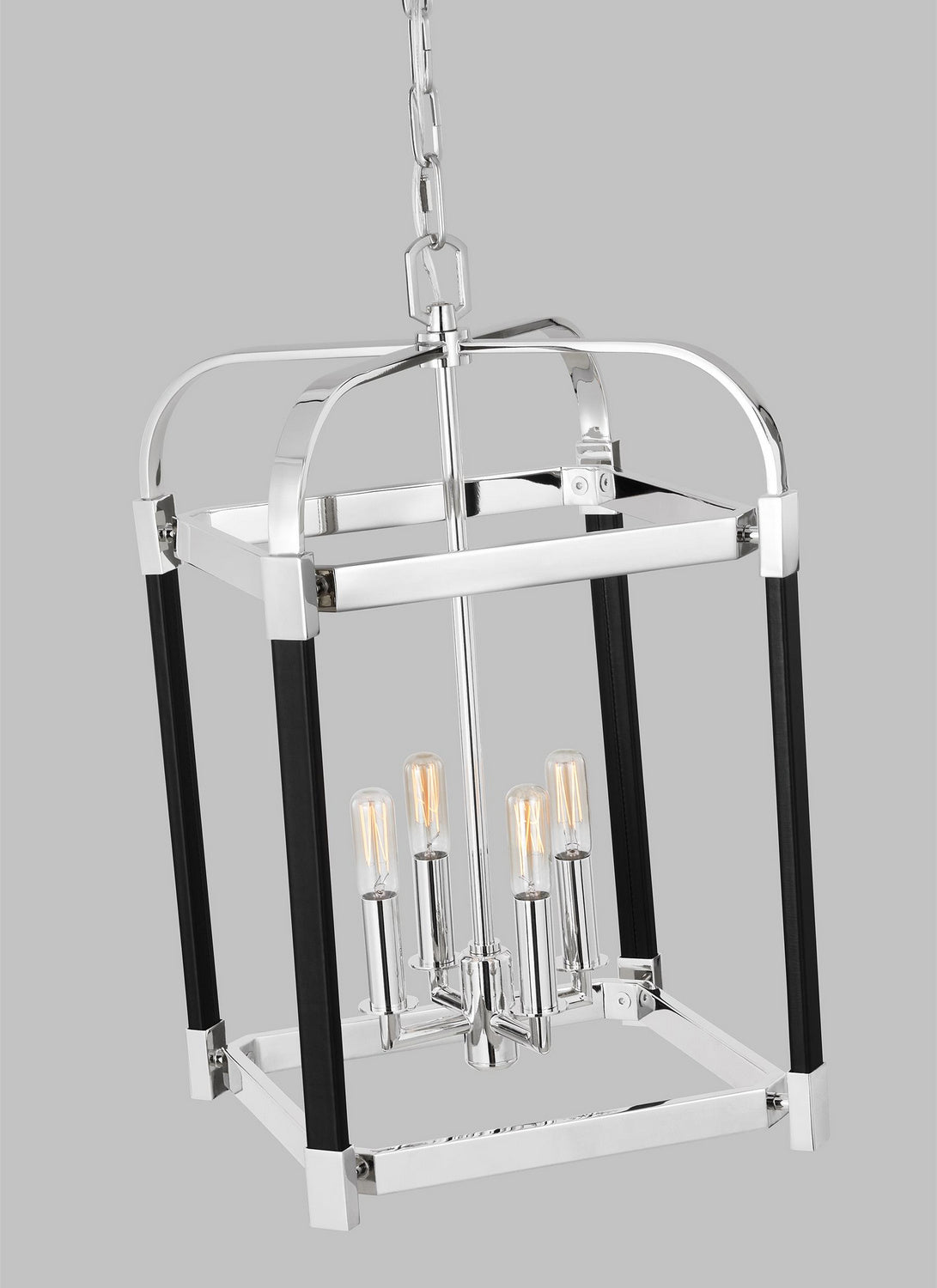 Visual Comfort Studio - LC1134PN - Four Light Lantern - Hadley - Polished Nickel