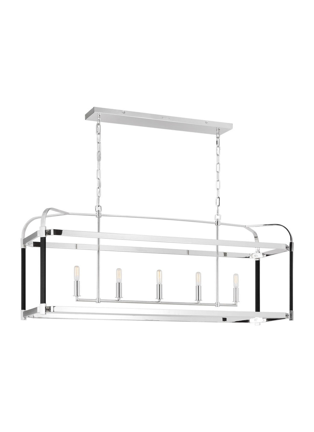 Visual Comfort Studio - LC1165PN - Five Light Chandelier - Hadley - Polished Nickel