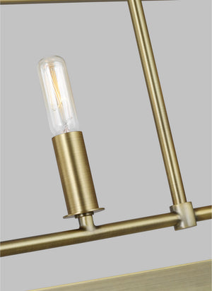 Visual Comfort Studio - LC1165TWB - Five Light Chandelier - Hadley - Time Worn Brass