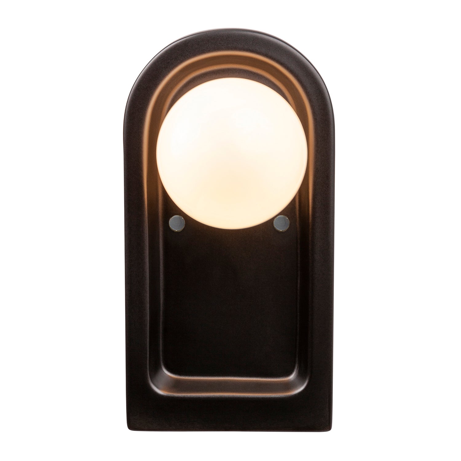 Justice Designs - CER-3010-CRB - One Light Wall Sconce - Ambiance Collection - Carbon - Matte Black