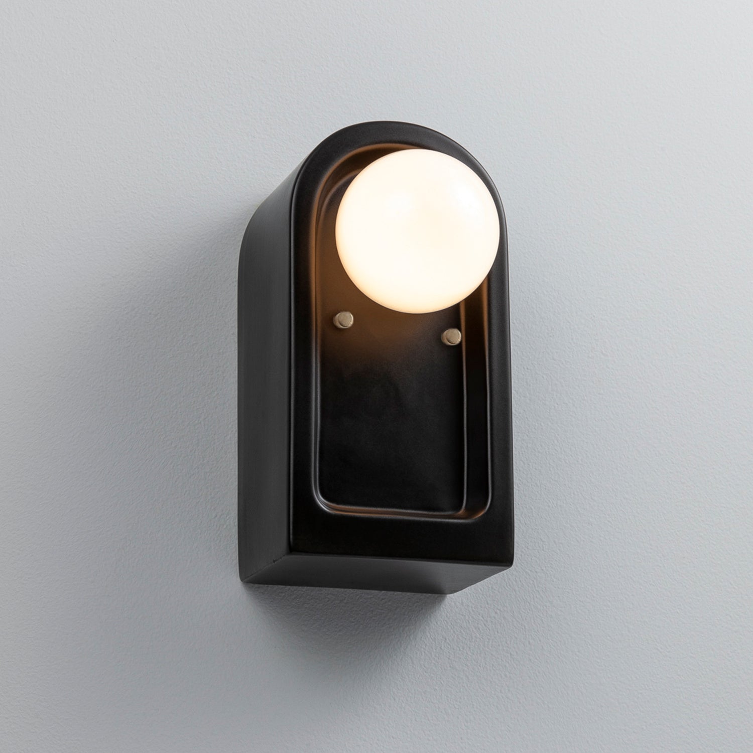 Justice Designs - CER-3010-CRB - One Light Wall Sconce - Ambiance Collection - Carbon - Matte Black