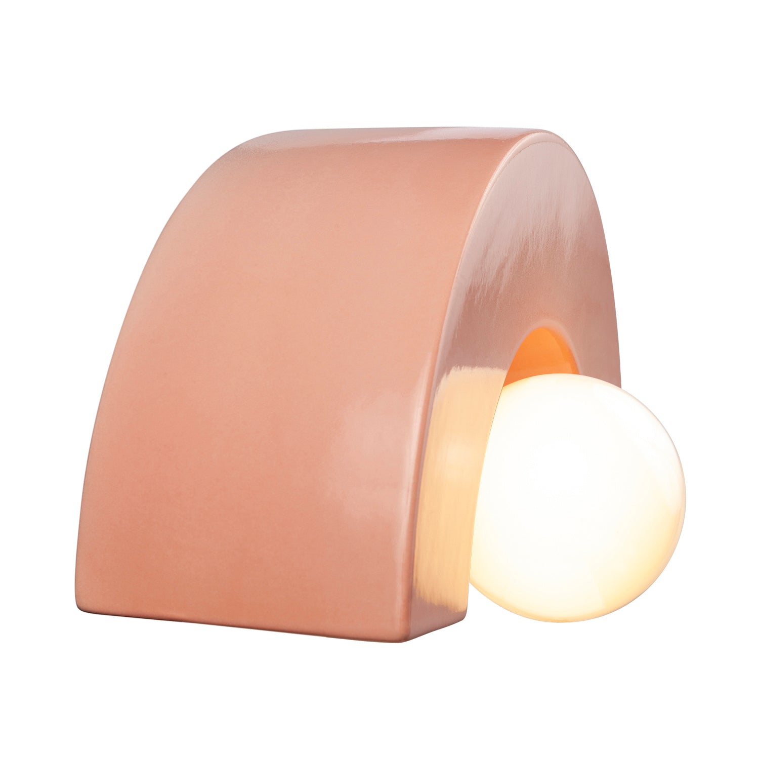 Justice Designs - CER-3020-BSH - One Light Wall Sconce - Ambiance Collection - Gloss Blush