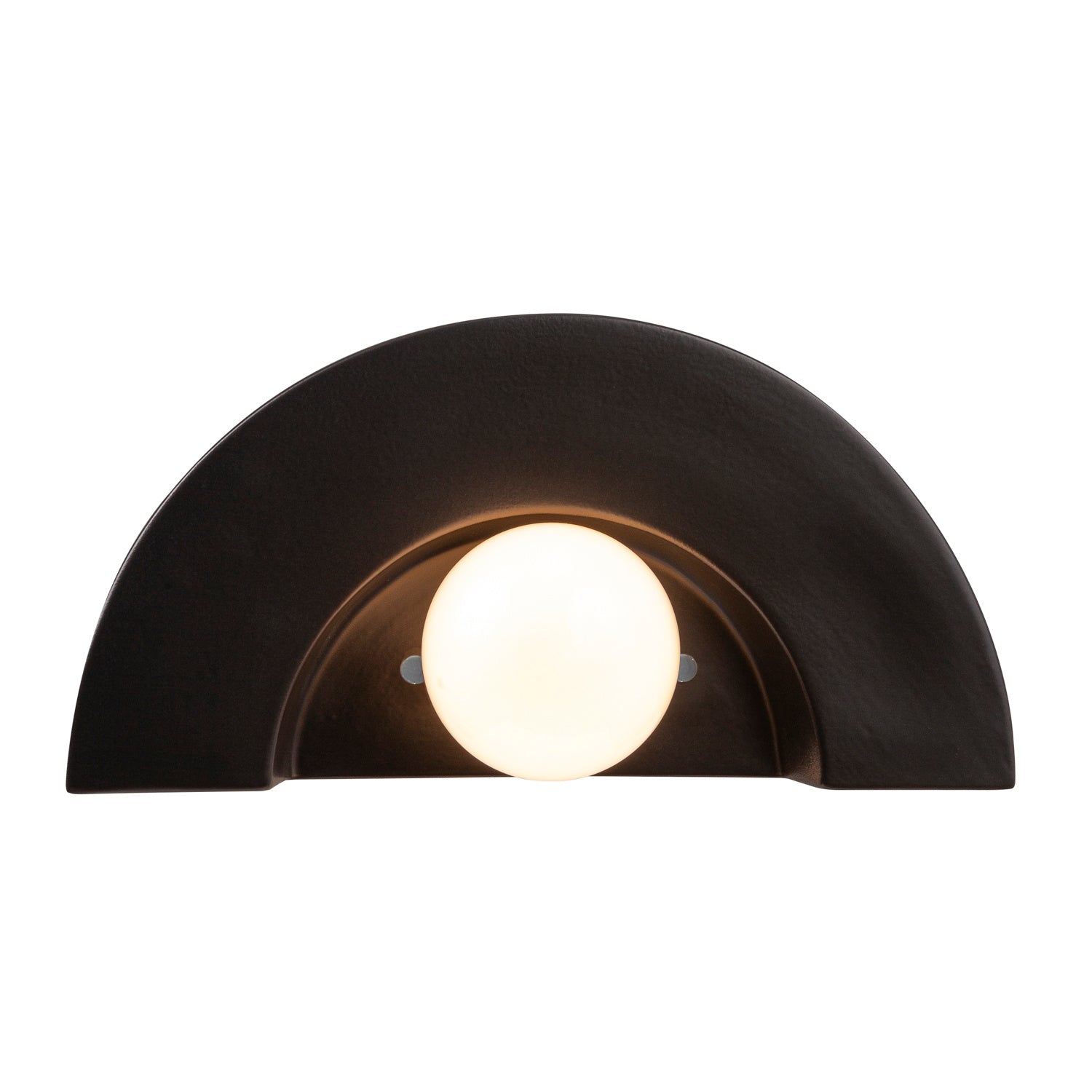 Justice Designs - CER-3020-CRB - One Light Wall Sconce - Ambiance Collection - Carbon - Matte Black