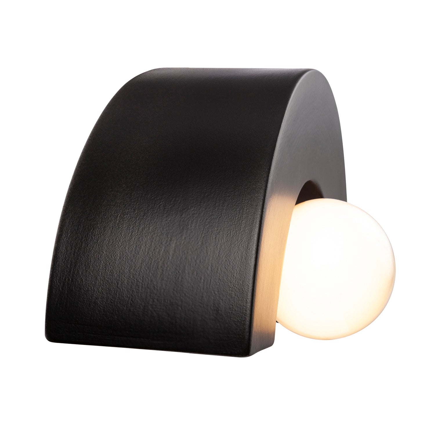 Justice Designs - CER-3020-CRB - One Light Wall Sconce - Ambiance Collection - Carbon - Matte Black