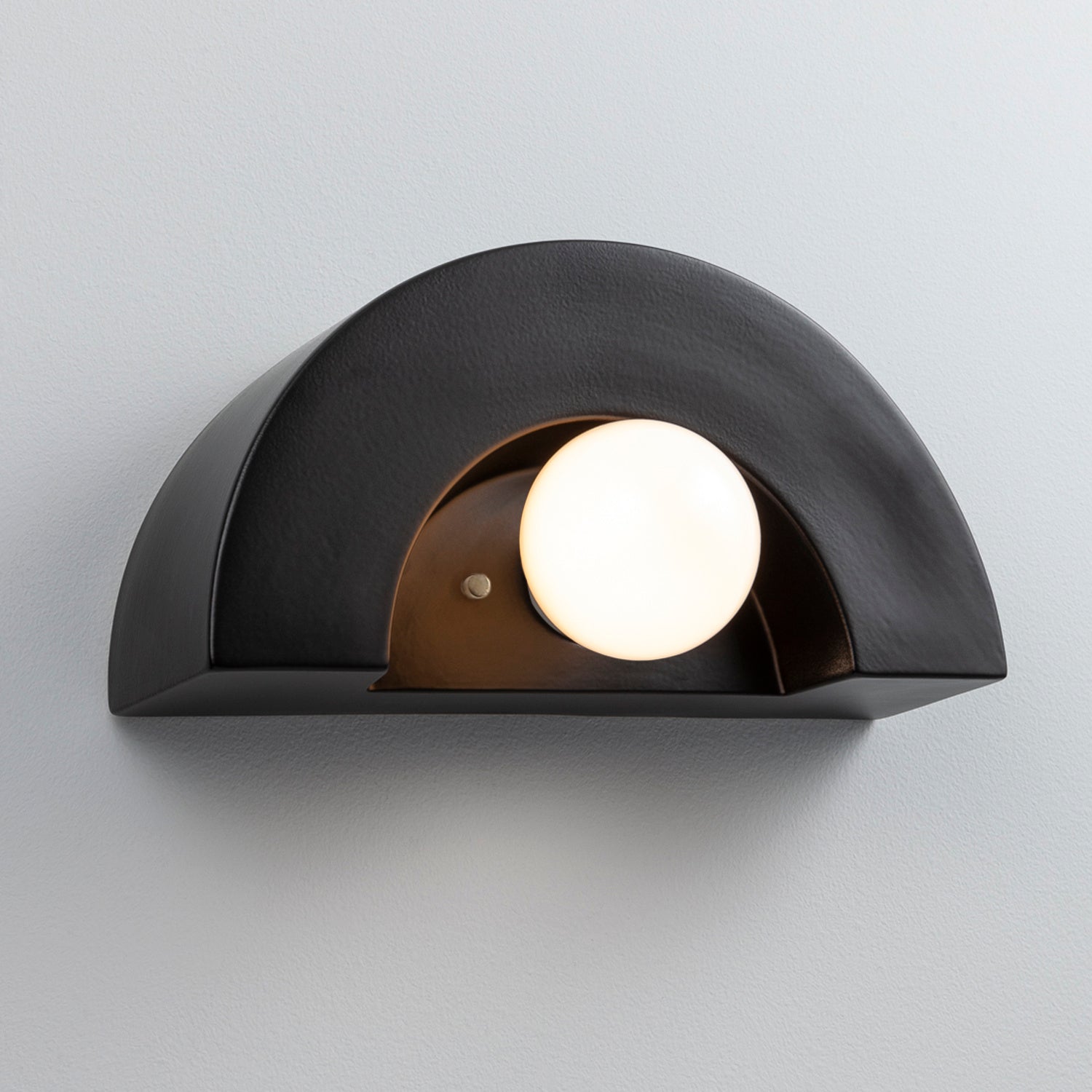 Justice Designs - CER-3020-CRB - One Light Wall Sconce - Ambiance Collection - Carbon - Matte Black