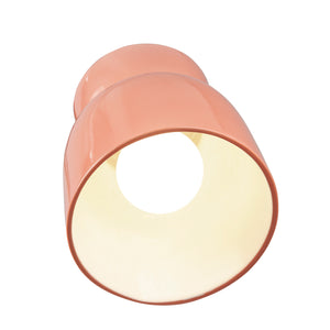 Justice Designs - CER-6190-BSH - One Light Flush-Mount - Radiance Collection - Gloss Blush