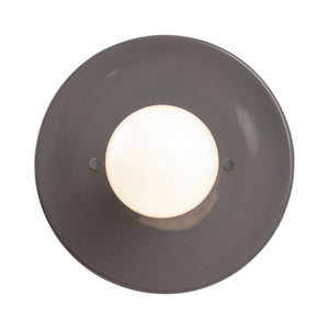 Justice Designs - CER-6270-GRY - One Light Wall Sconce - Ambiance Collection - Gloss Grey