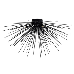 CWI Lighting - 1034C40-8-101 - Eight Light Flush Mount - Savannah - Black