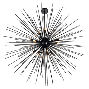 CWI Lighting - 1034P40-14-101 - 14 Light Chandelier - Savannah - Black