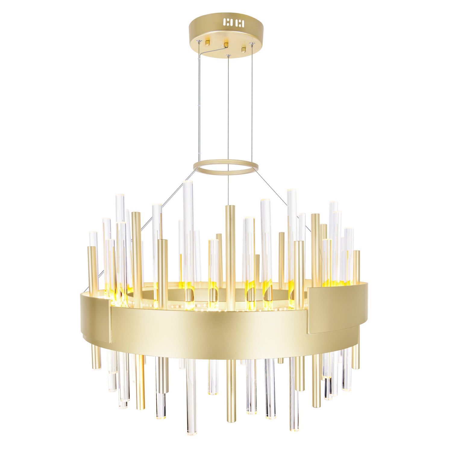 CWI Lighting - 1245P20-602 - LED Chandelier - Millipede - Satin Gold