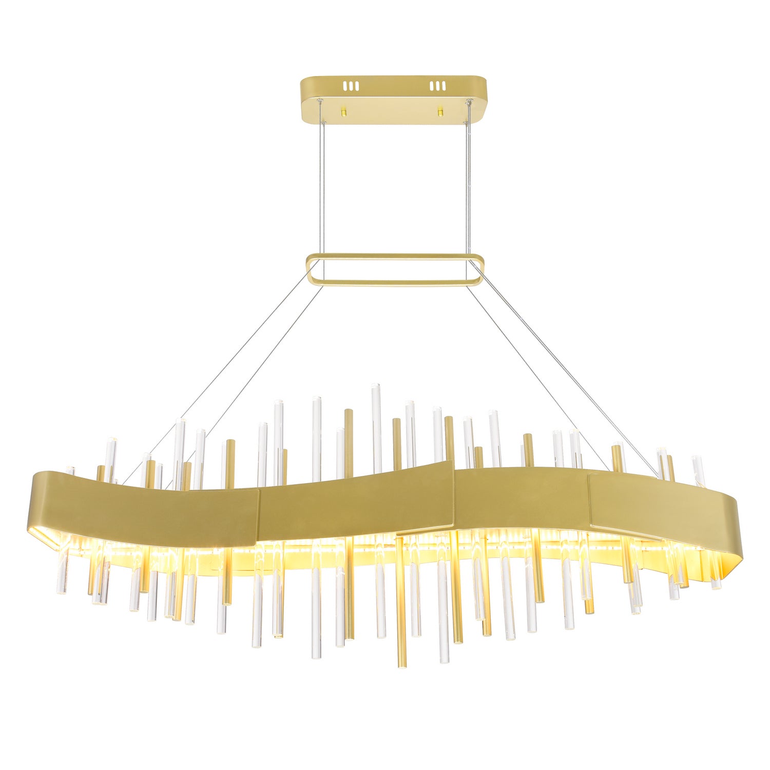 CWI Lighting - 1245P40-602 - LED Chandelier - Millipede - Satin Gold