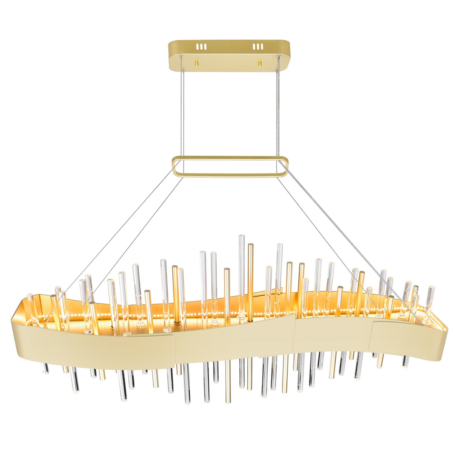 CWI Lighting - 1245P40-602 - LED Chandelier - Millipede - Satin Gold