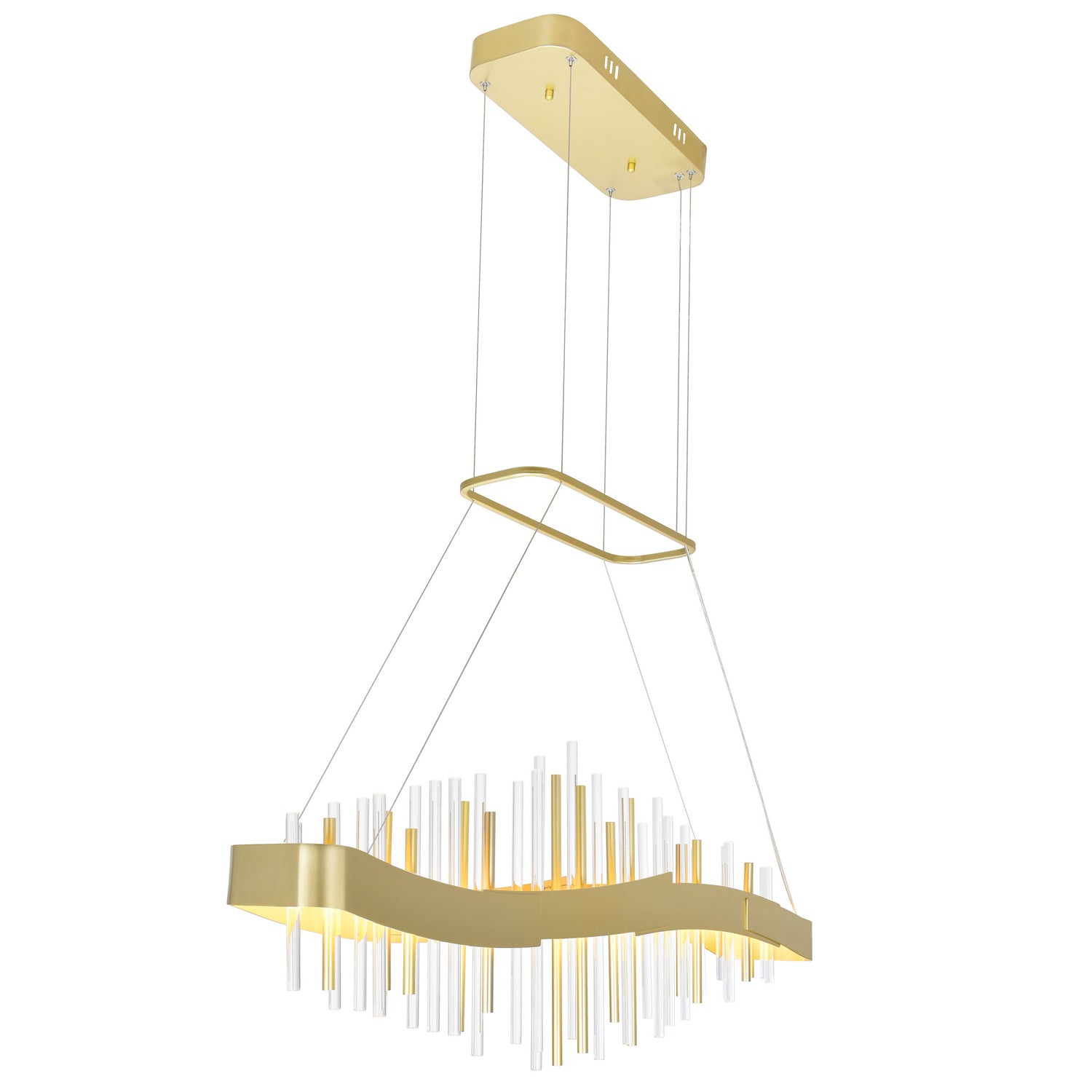 CWI Lighting - 1245P40-602 - LED Chandelier - Millipede - Satin Gold