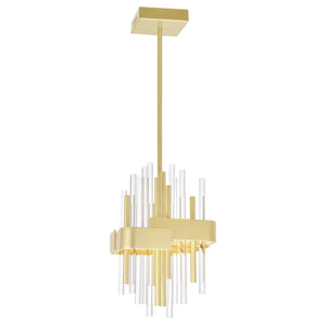 CWI Lighting - 1245P8-602 - LED Mini Pendant - Millipede - Satin Gold