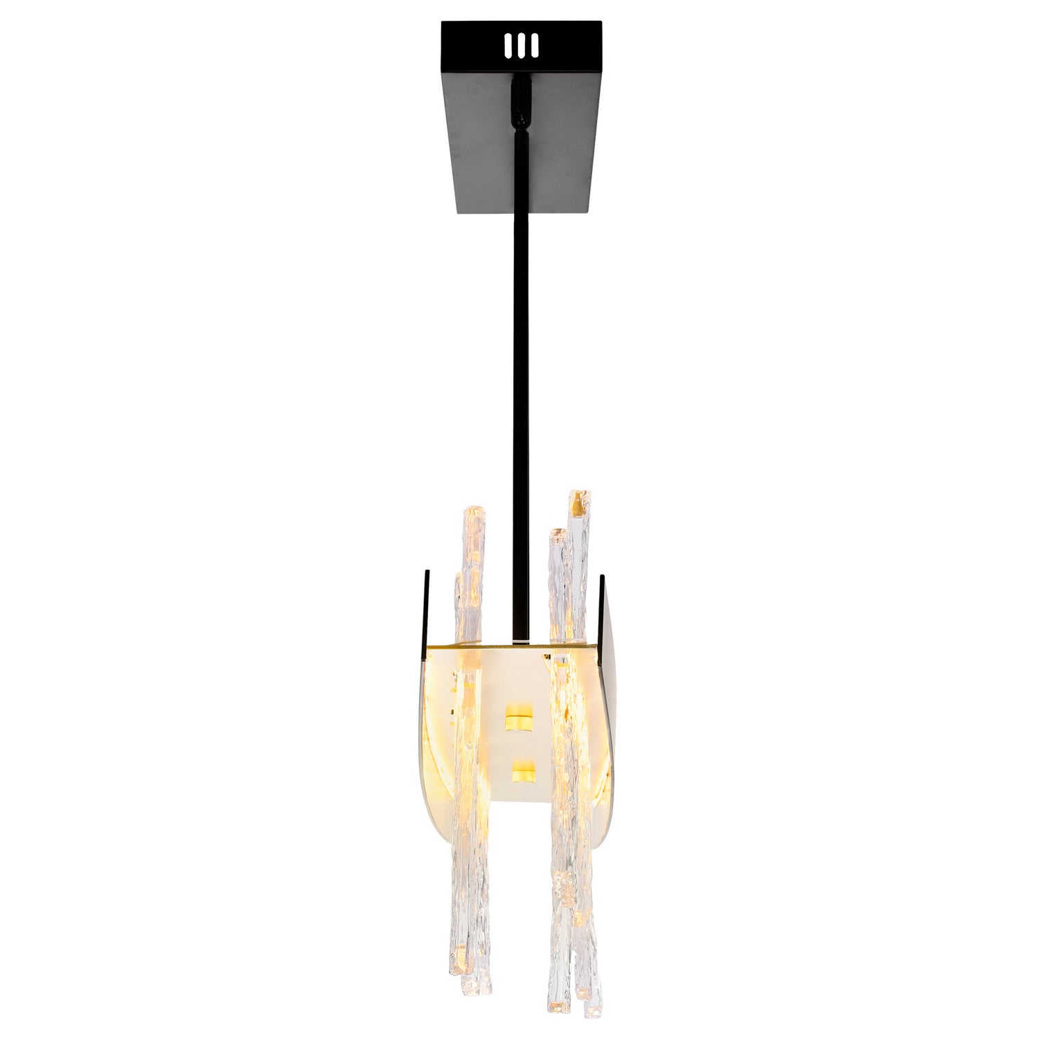 CWI Lighting - 1246P39-101 - LED Chandelier - Guadiana - Black & Satin Gold