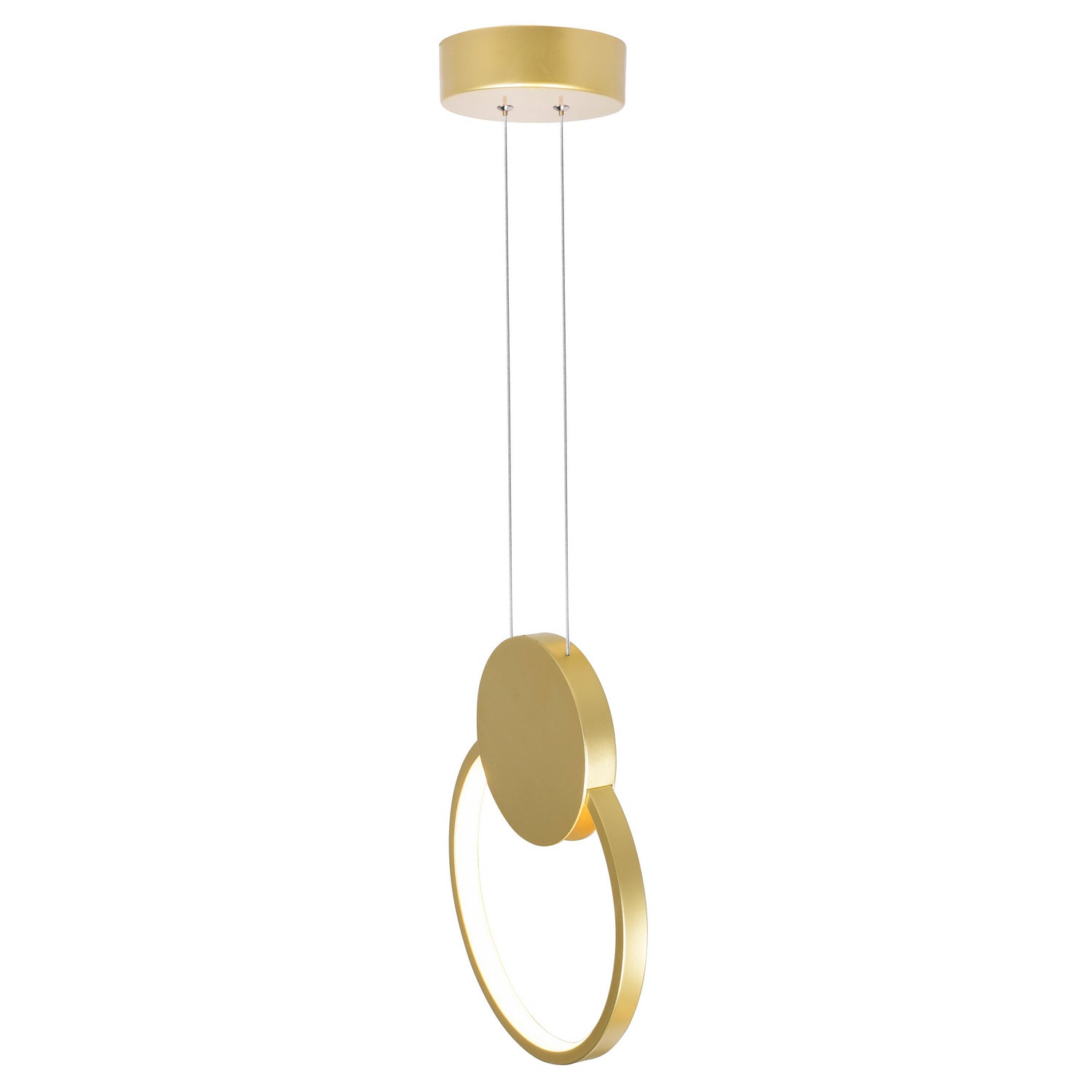 CWI Lighting - 1297P10-1-602 - LED Mini Pendant - Pulley - Satin Gold