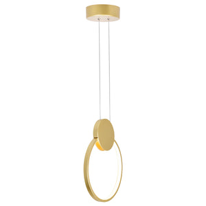 CWI Lighting - 1297P10-1-602 - LED Mini Pendant - Pulley - Satin Gold