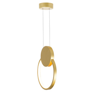 CWI Lighting - 1297P8-1-602 - LED Mini Pendant - Pulley - Satin Gold