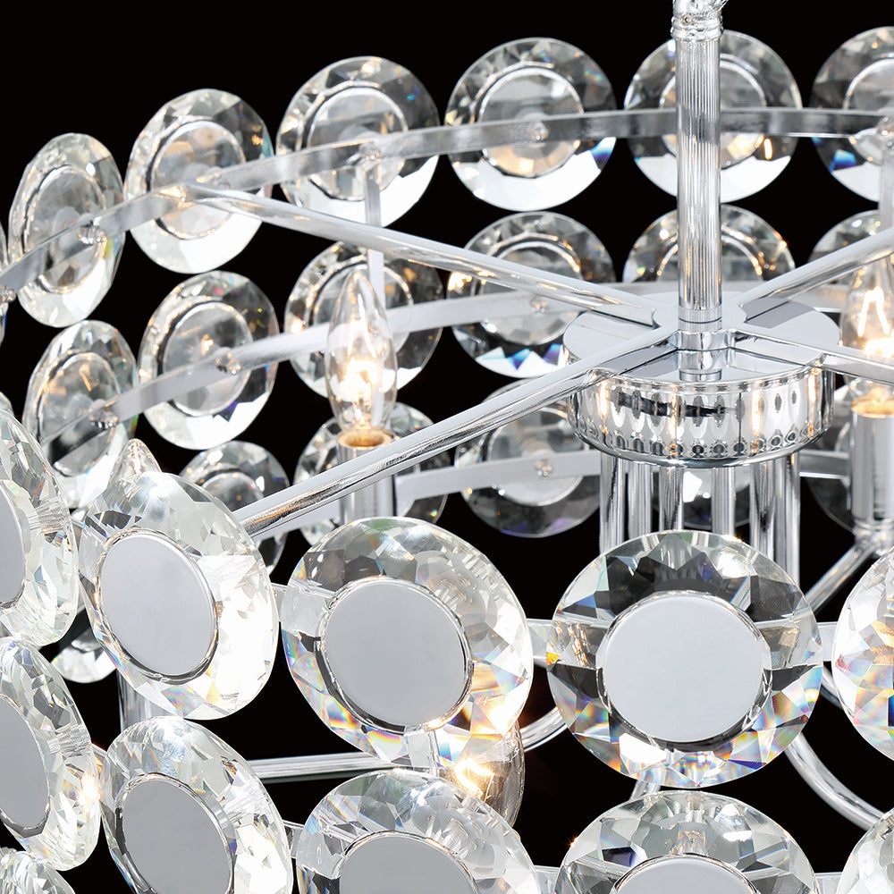 Eurofase - 44285-012 - PERRENE-CHD-6LT-23IN-CHR-CL - PERRENE - Chrome