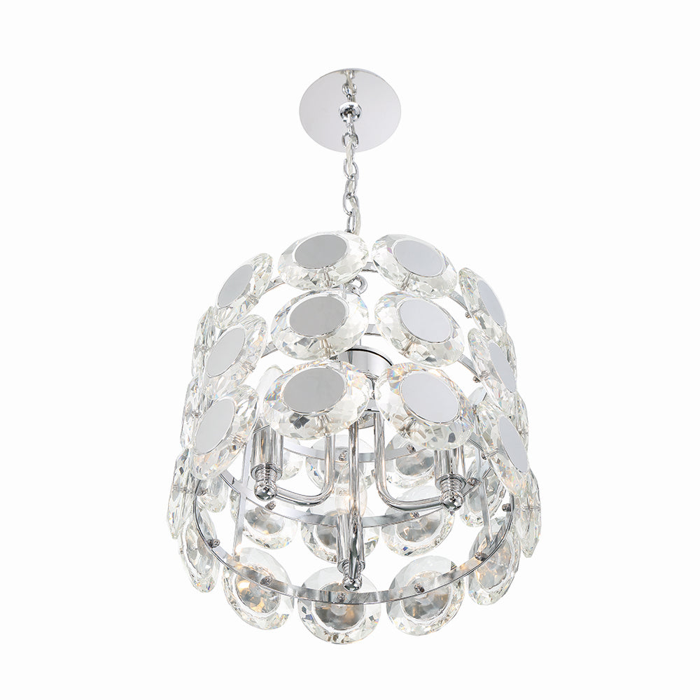 Eurofase - 44284-015 - Three Light Chandelier - Perrene - Chrome