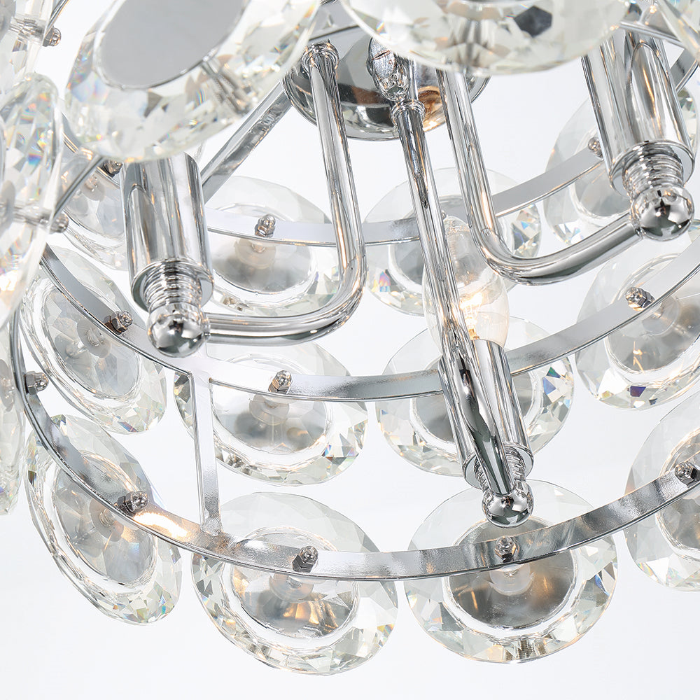Eurofase - 44284-015 - PERRENE-CHD-3LT-14IN-CHR-CL - PERRENE - Chrome