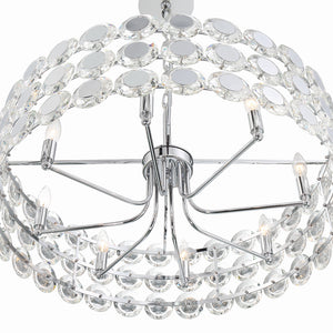 Eurofase - 44286-019 - Eight Light Chandelier - Perrene - Chrome