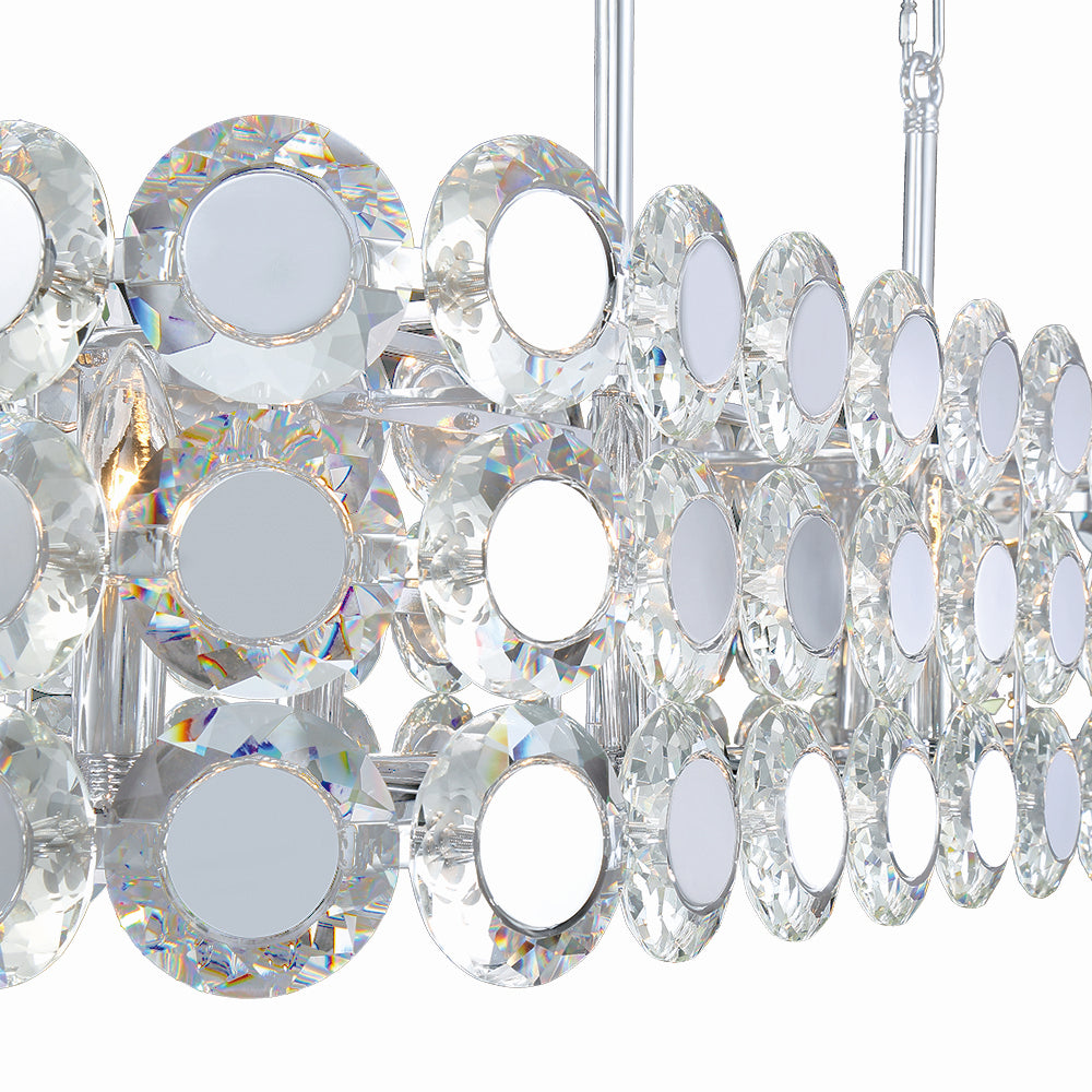 Eurofase - 44287-016 - Eight Light Chandelier - Perrene - Chrome