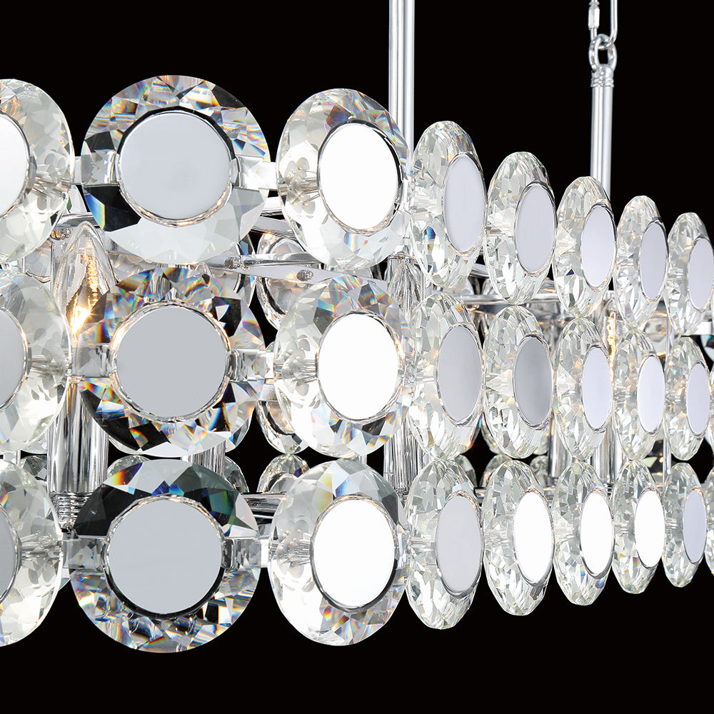 Eurofase - 44287-016 - PERRENE-CHD-8LT-40IN-CHR-CL - PERRENE - Chrome