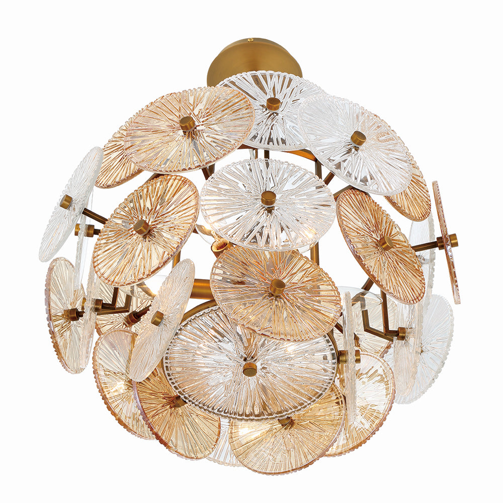 Eurofase - 44571-016 - Six Light Chandelier - Sue-Anne - Plated Brass