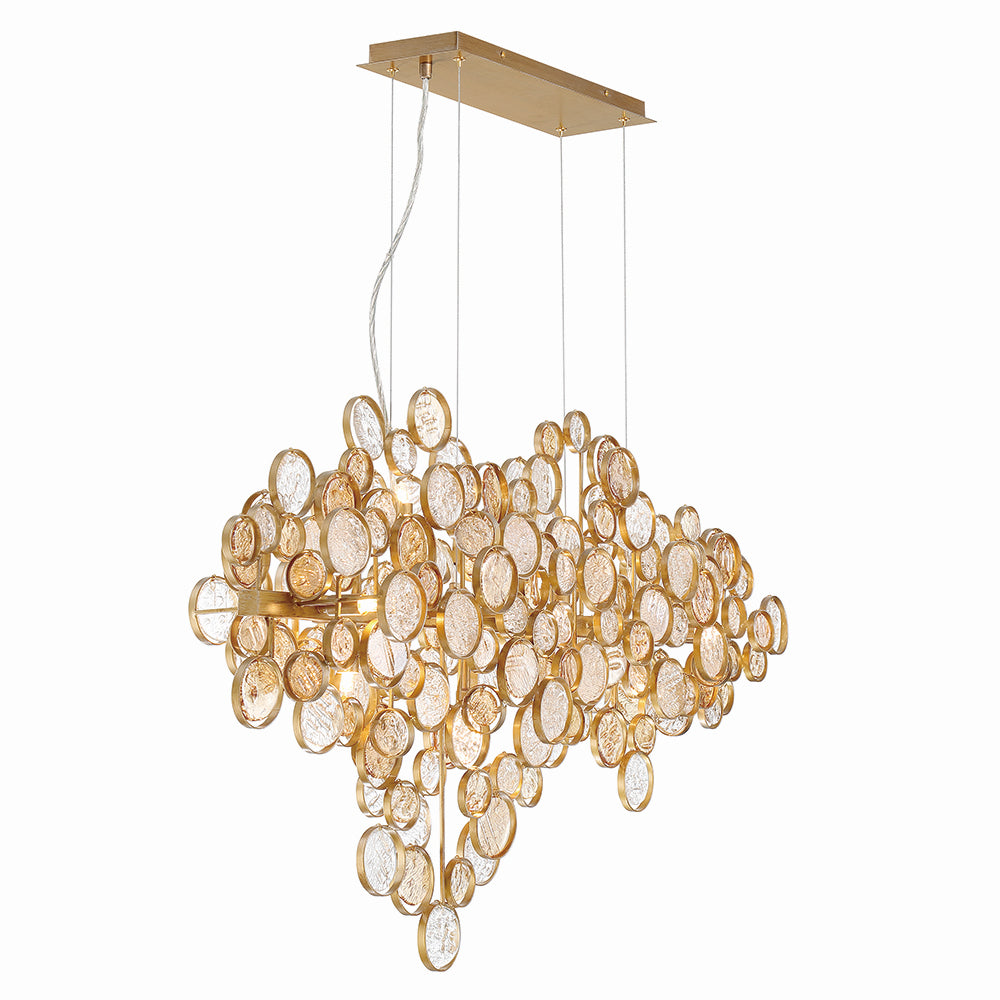 Eurofase - 34031-022 - 12 Light Chandelier - Trento - Antique Gold