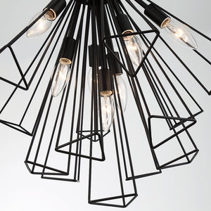 Eurofase - 43862-016 - Seven Light Pendant - Dendelio - Black