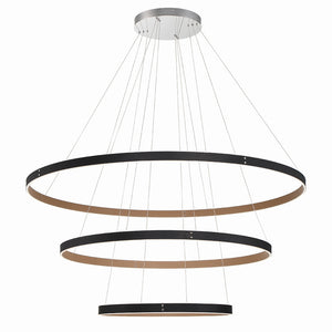 Eurofase - 43900-015 - VERDURA-CHD-3LT-60IN-BK-WH - VERDURA - Black