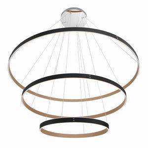 Eurofase - 43900-015 - VERDURA-CHD-3LT-60IN-BK-WH - VERDURA - Black